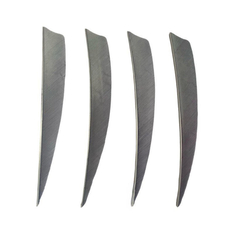 50 Pcs 5 Inch 9 Colors Shield Turkey Feathers Arrow Feather Fletching for Any Wooden & Bamboo Arrow for Archery Hunting
