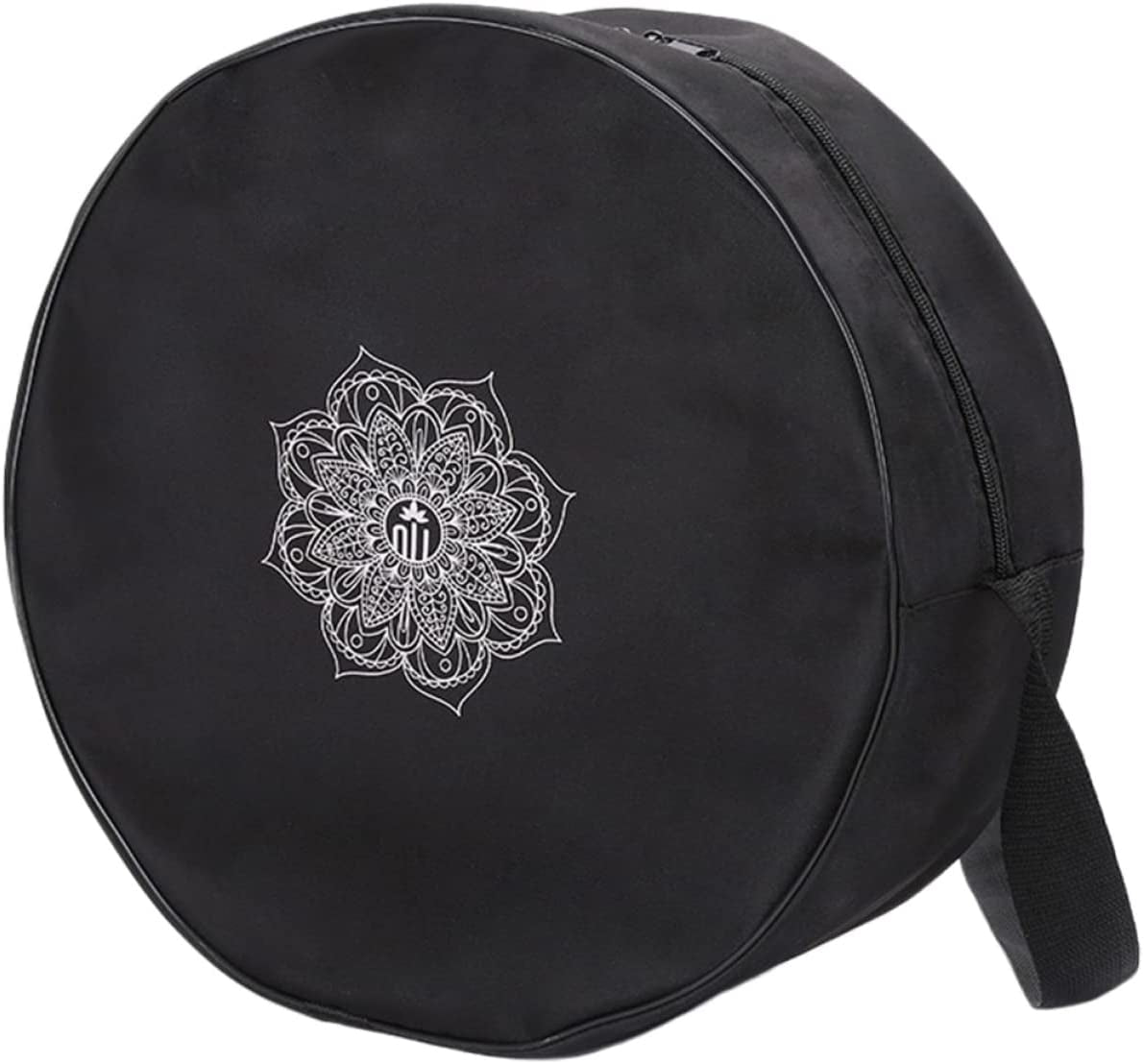 Sosoport 2Pcs Elegant Studio Accessory Double Wheel Nylon Organizing Carrier Black Massage Sports Prop Bags Tote with Pockets Er Travel Capacity Yoga Bag Exercise Flower