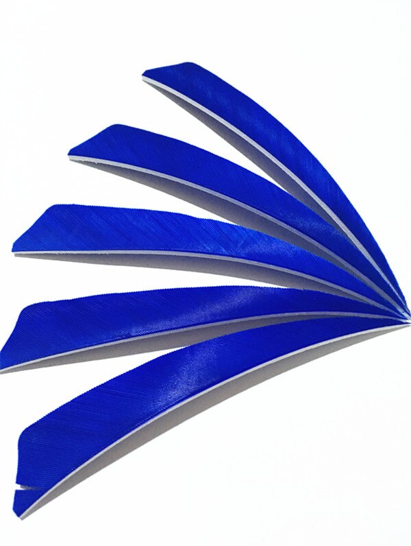 50 Pcs 5 Inch 9 Colors Shield Turkey Feathers Arrow Feather Fletching for Any Wooden & Bamboo Arrow for Archery Hunting