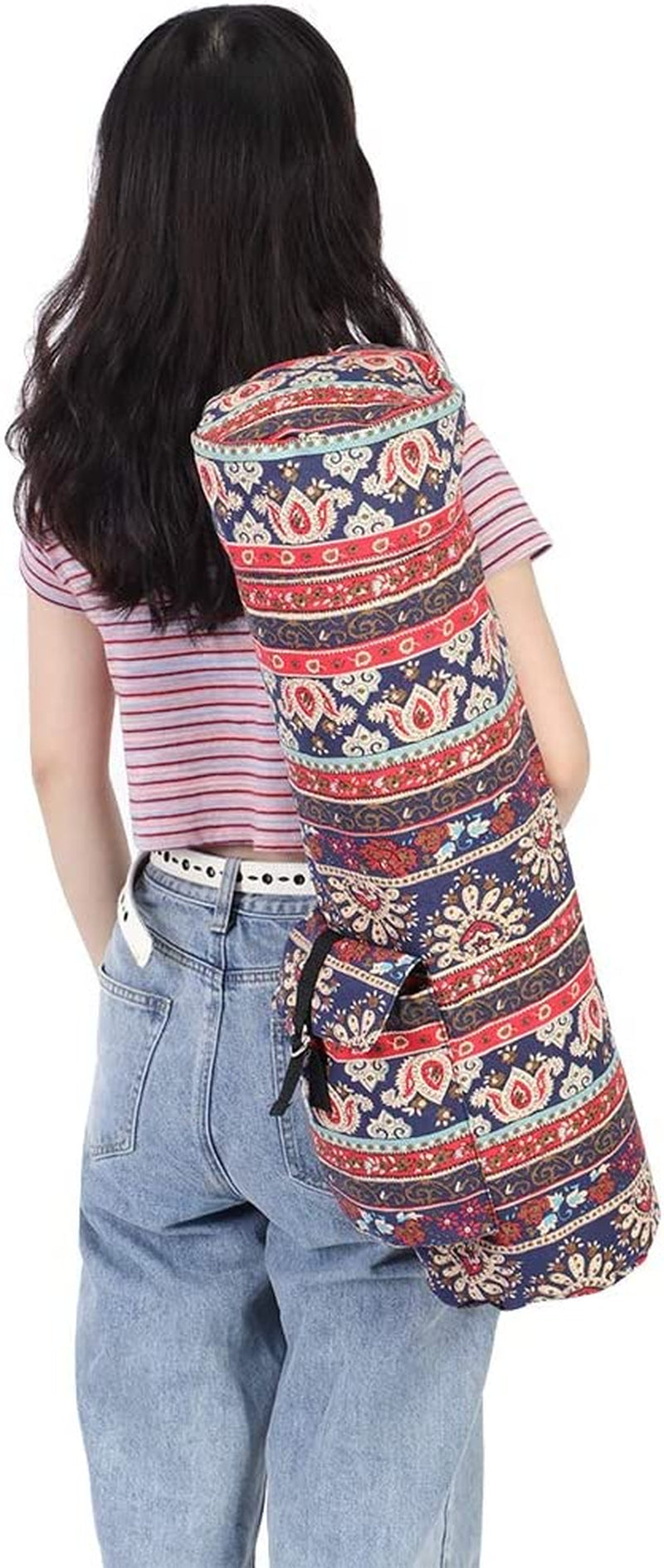 Socobeta Yoga Mat Bag, Yoga Bag Canvas for Cell Phone for Other Essential for Gym