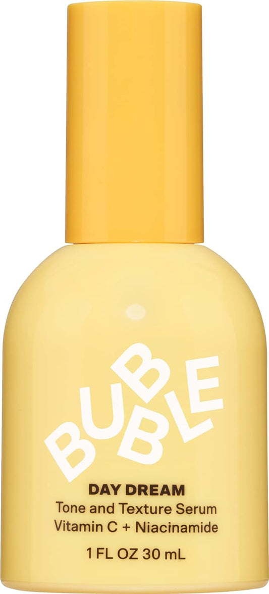 Bubble Skincare Day Dream Brightening Serum - Vitamin C + Niacinamide for Even Skin Tone & Texture - Antioxidant Aging Support Dark Spot Treatment Skin Brightening Serum (30ml)