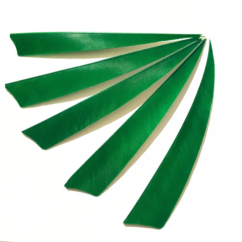 50 Pcs 5 Inch 9 Colors Shield Turkey Feathers Arrow Feather Fletching for Any Wooden & Bamboo Arrow for Archery Hunting