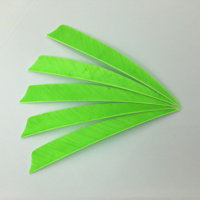 50 Pcs 5 Inch 9 Colors Shield Turkey Feathers Arrow Feather Fletching for Any Wooden & Bamboo Arrow for Archery Hunting