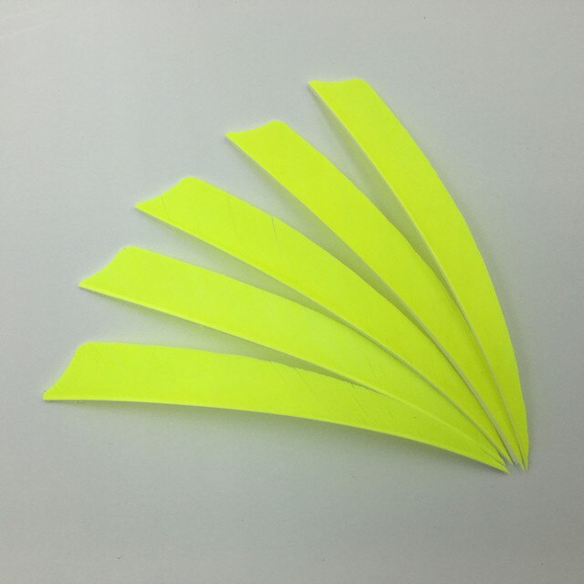 50 Pcs 5 Inch 9 Colors Shield Turkey Feathers Arrow Feather Fletching for Any Wooden & Bamboo Arrow for Archery Hunting
