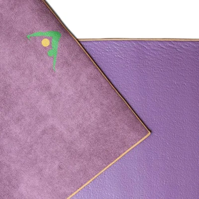 AURORAE Synergy 2In1 Hot Yoga Mat with Integrated Non Slip Microfiber Towel. No Slipping No Bunching/Odor Patent Protected