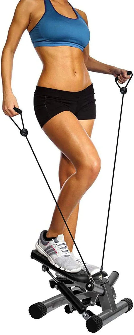 Balancefrom Adjustable Stepper Stepping Machine with Resistance Bands, Gray