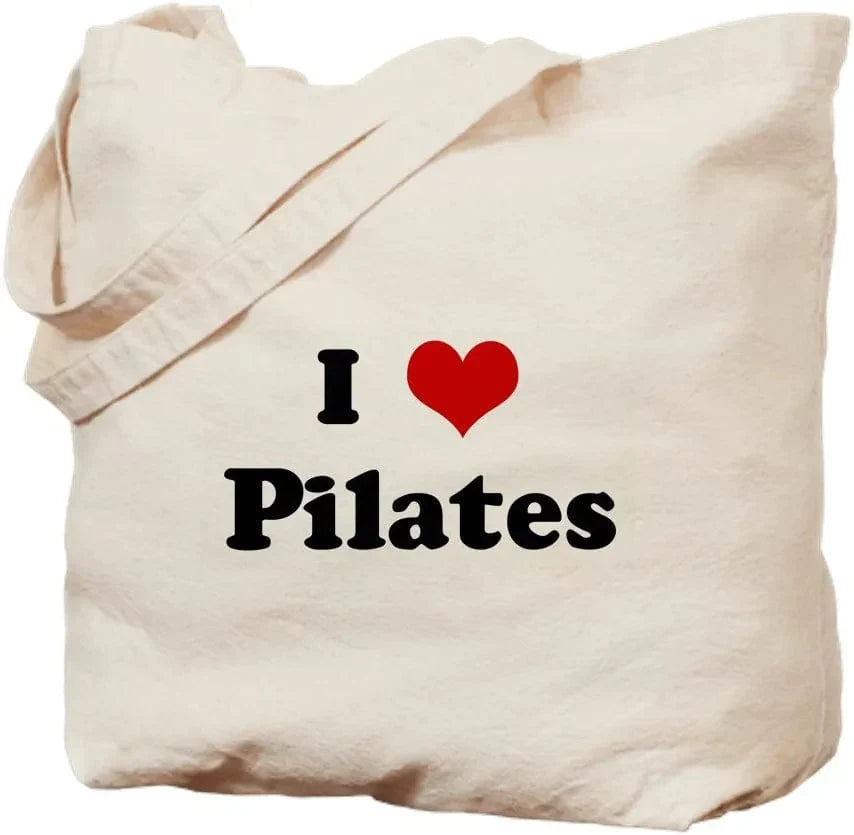 Cafepress Pilates Instructor Tote Bag Natural Canvas Tote Bag, Reusable Shopping Bag