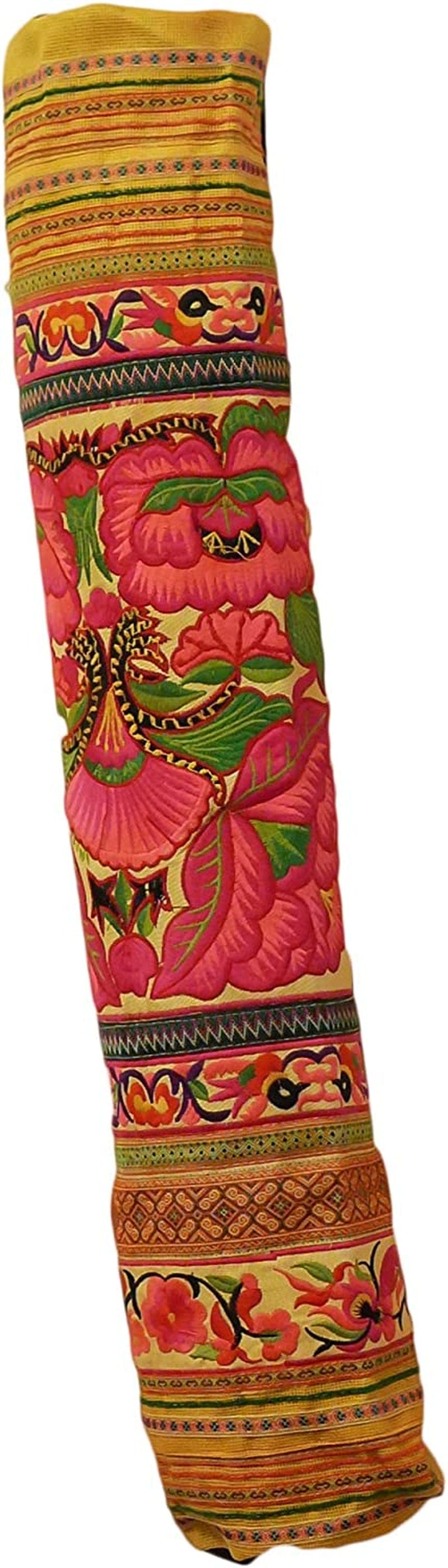 Cccollections Yoga Pilates Mat Bags Carriers - Embroidered Adjustable Carry Strap Yoga Bag Unique Bohemian