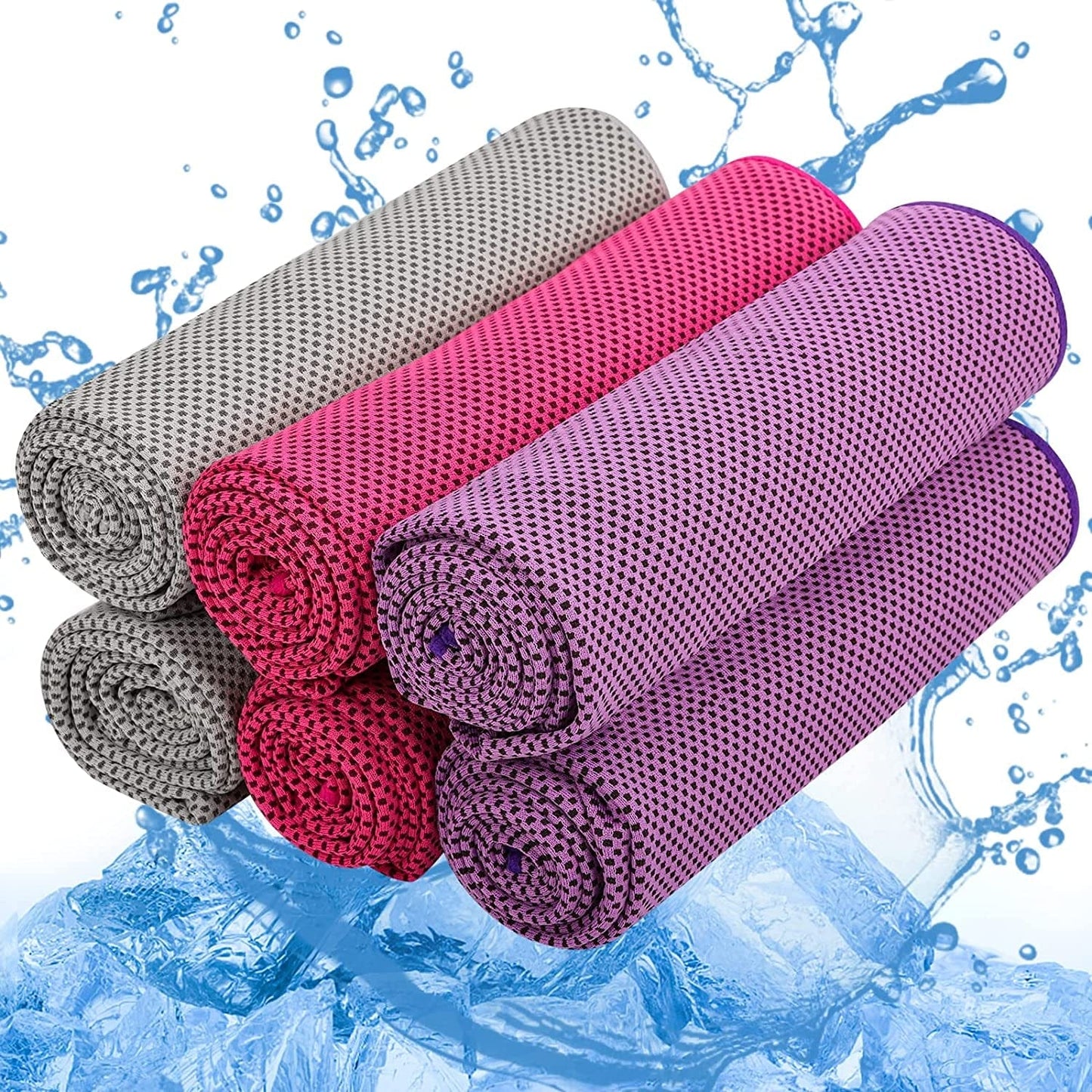 Cooling Towel, Ice Towel, Microfiber Cooling Towels for Neck and Face Athletes, Instant Cooling Chilly Towels -UPF 50+ Cooling Ice Towels for Sports, Workout, Fitness, Gym, Yoga, Camping