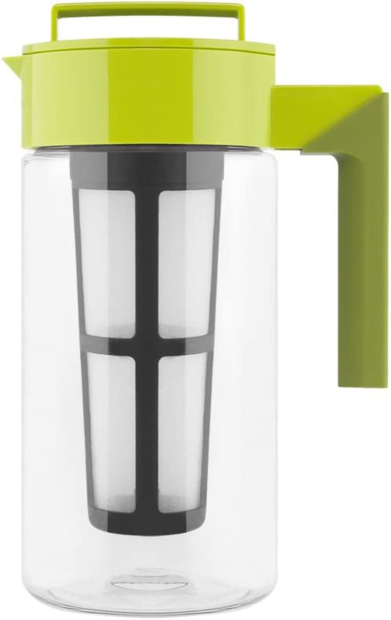 Takeya Iced Tea Maker with Patented Flash Chill Technology Made in USA, 1 Quart, Avocado