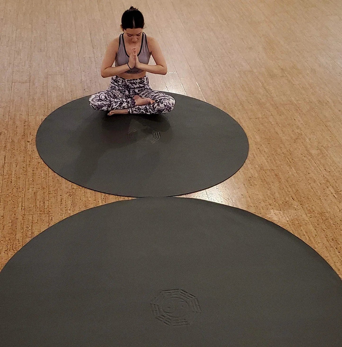 SISYAMA Circle round 5' 6' TAI-CHI YIN-YANG Yoga Mat Meditation Pilates