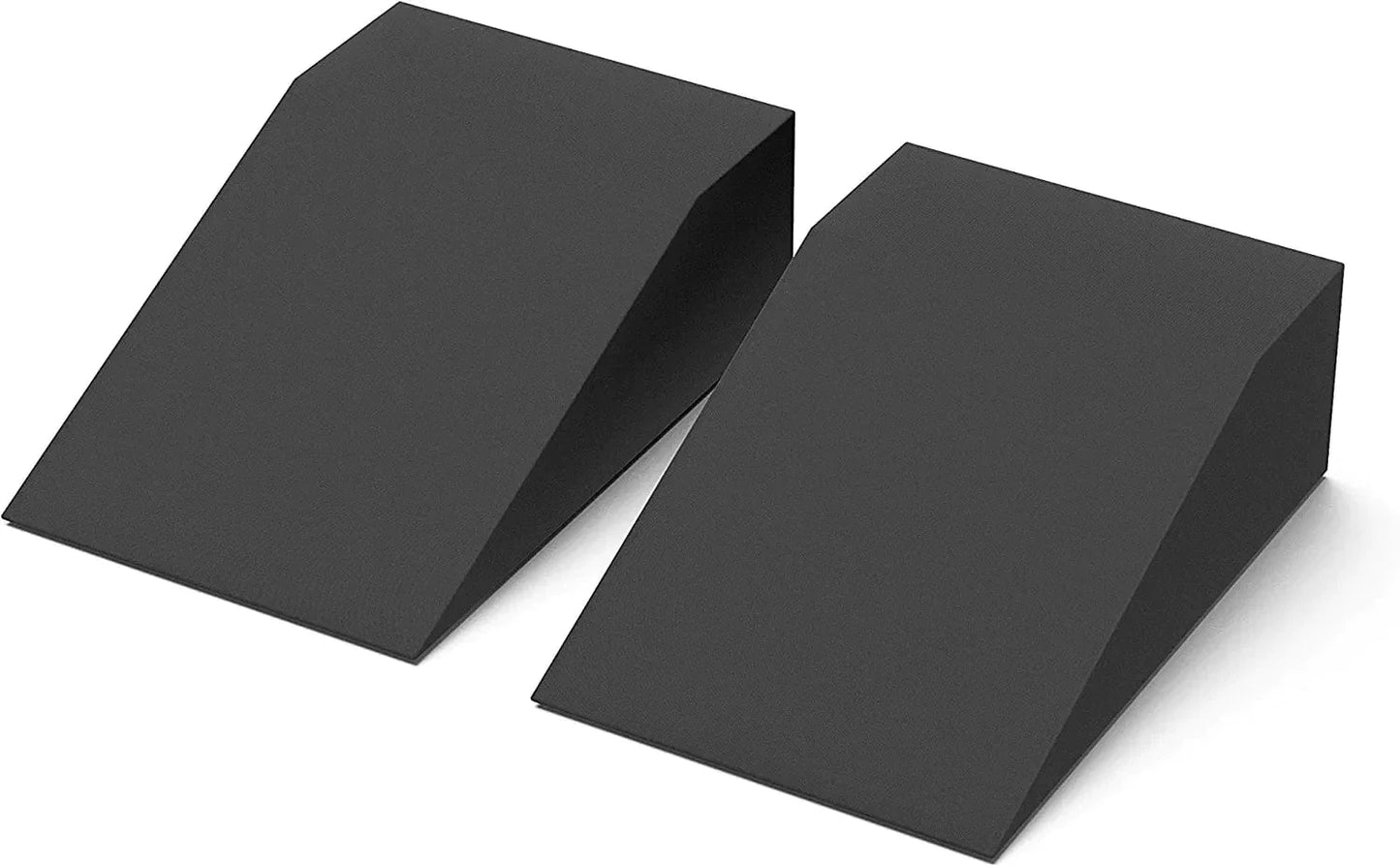 Strongtek Yoga Foam Wedge Blocks (Pair) Soft Wrist Wedge, Supportive Foot Exercise Accessories, Balance, Strength, Stretch, Pilate, Fitness, Squat, Pushup, Plank, EVA Riser Block