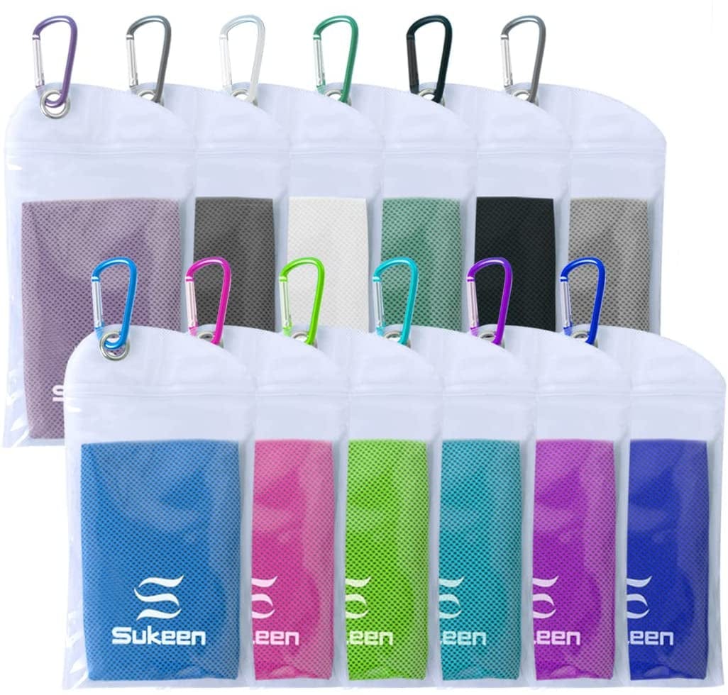 Sukeen Cooling Towel (40"X12") Bulk Ice Towel,Soft Breathable Chilly Towel,Microfiber Towel for Yoga,Sport,Running,Gym,Workout,Camping,Fitness,Workout & More Activities