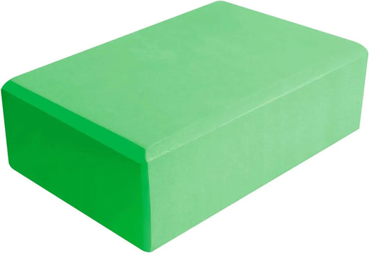 SZOCOOL Grass Green Yoga Block, 9"X6"X4 Supportive Latex-Free EVA Foam Soft Non-Slip Surface for Yoga, Pilates, Meditation