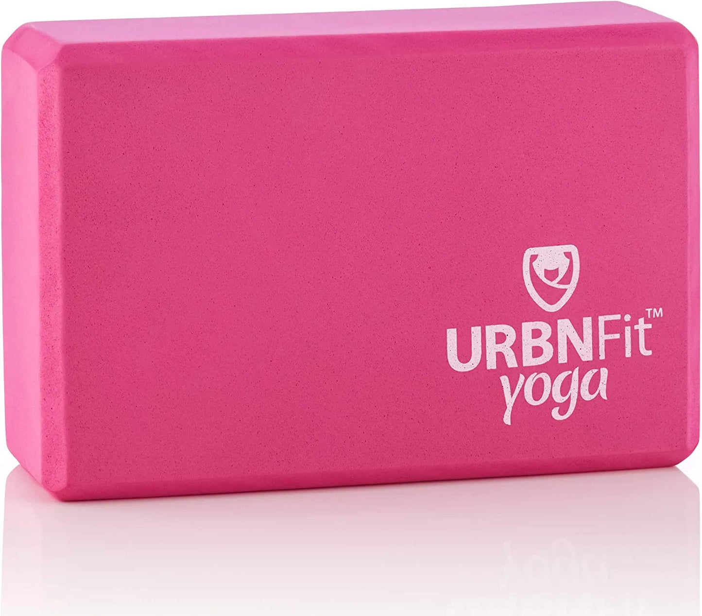 Urbnfit Yoga Block - 1PC - Moisture Resistant High Density EVA Foam Block - Improve Balance and Flexibility Perfect for Home or Gym - Free PDF Workout Guide