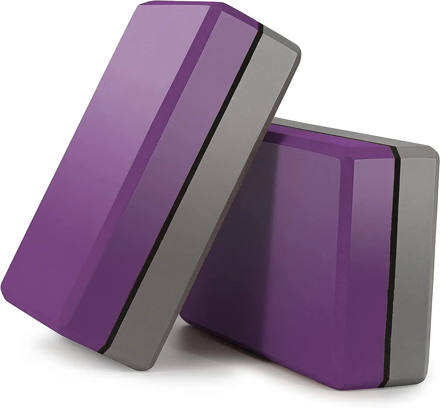 USHARESPORTS Yoga Blocks 2 Pack Yoga Block Women Set with Colorful and High Density EVA Foam Pillow for Fitness Support Deepen Poses