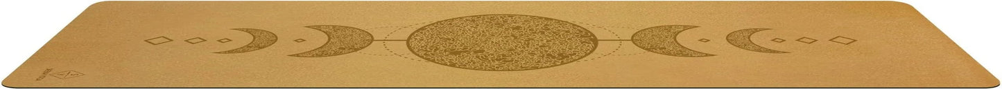 Vegan - Premium Cork Yoga Mat - Natural Rubber Bottom. Non Slip & Soft, Sweat Resistant. Extra Long and Wide for Comfort. Suitable Also for Hot Yoga. (72" X 24" X 4.5Mm) 1 Tree Is Planted per Mat Sold