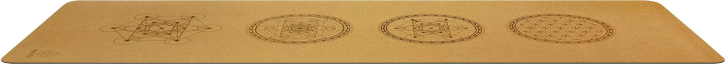 Vegan - Premium Cork Yoga Mat - Natural Rubber Bottom. Non Slip & Soft, Sweat Resistant. Extra Long and Wide for Comfort. Suitable Also for Hot Yoga. (72" X 24" X 4.5Mm) 1 Tree Is Planted per Mat Sold