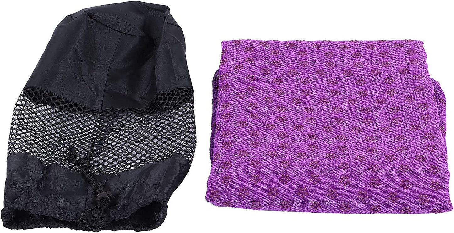 Squaircle Nonslip Yoga Mat Towel Yoga Sweat Absorbent Exercise Gym Mat Towel Super Absorbent Soft Skin