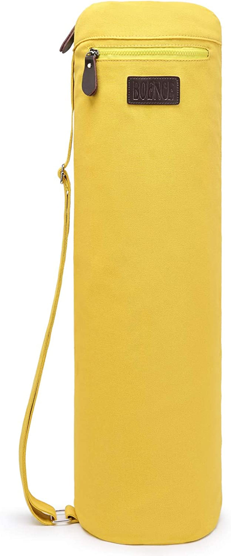 Boence Yoga Mat Bag, Full Zip Exercise Yoga Mat Sling Bag with Sturdy Canvas, Smooth Zippers, Adjustable Strap, Large Functional Storage Pockets - Fits Most Size Mats