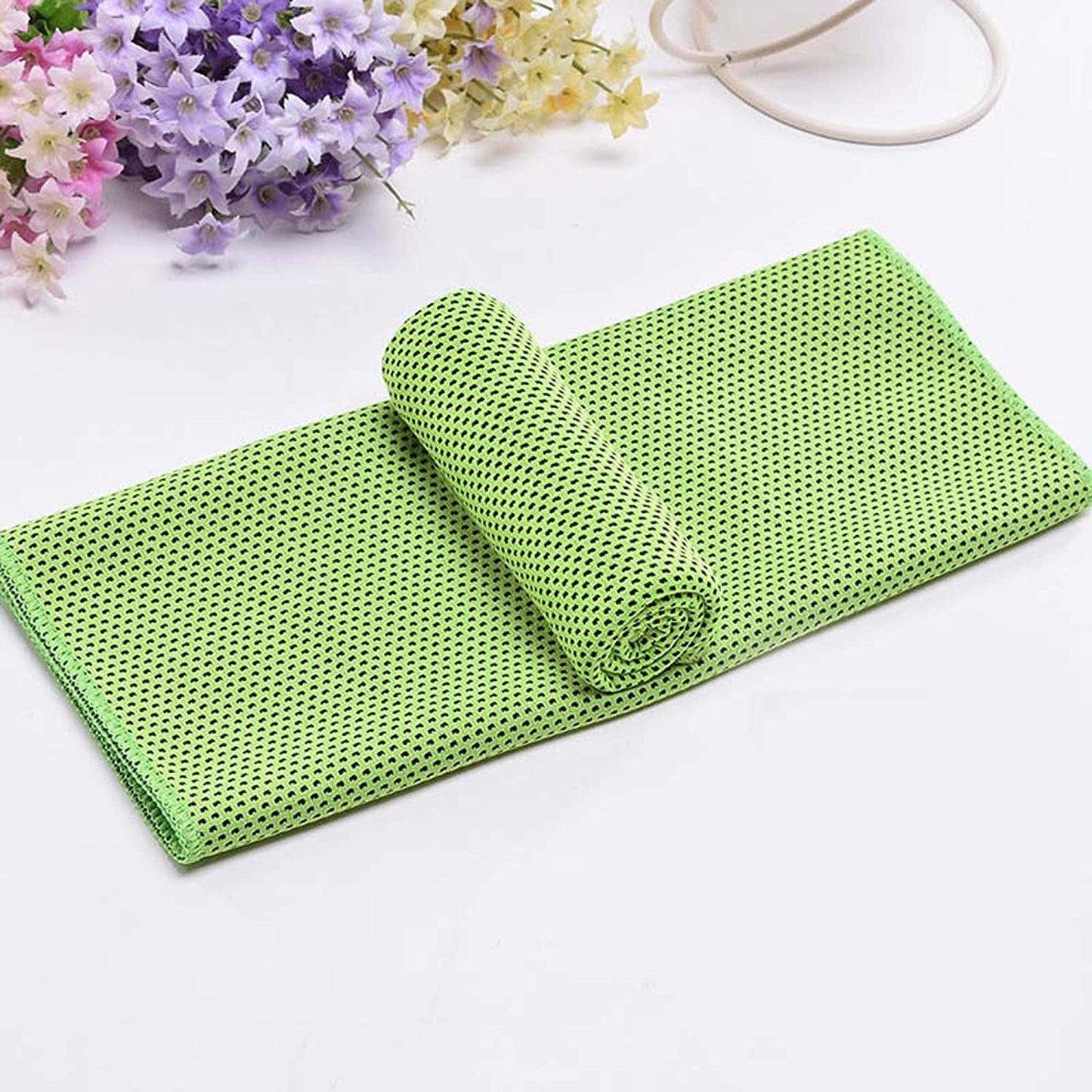 VARWANEO Sports Towel Cold Feeling Cool Outdoor Fitness Sports Cold Towel Quick Cooling, Dark Blue, 12X31.5In