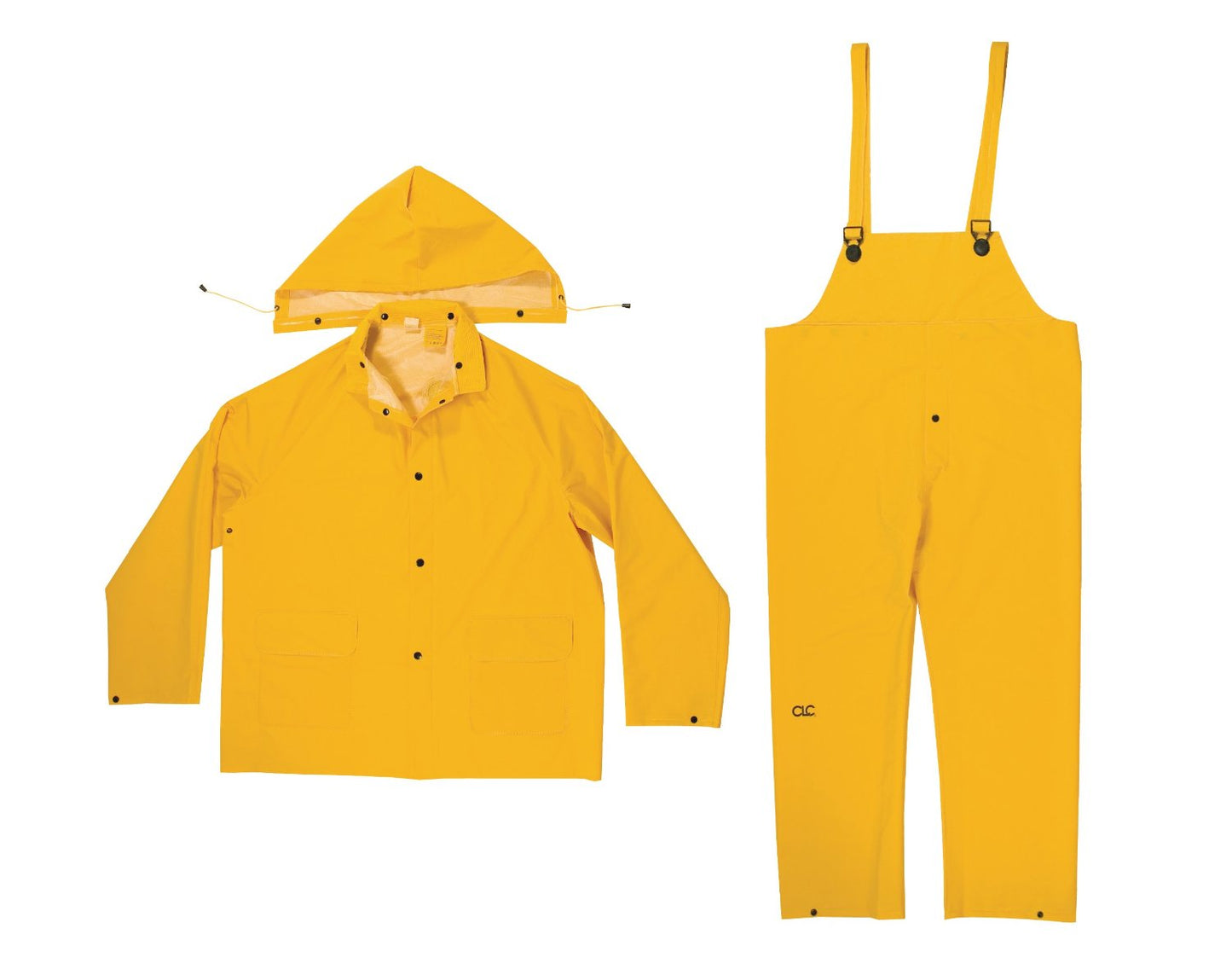 CLC R101X 3 Piece Heavyweight PVC Rain Suit, Yellow, XL