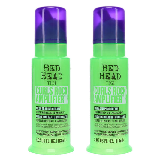 Bed Head by TIGI Curls Rock Amplifier Curly Hair Cream for Defined Curls 3.8 oz (Pack of 2)