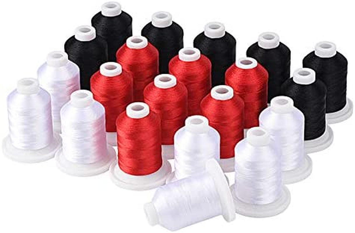 Simthread Embroidery Machine Thread 63 Brother Colors 800 Yards Snap Spools
