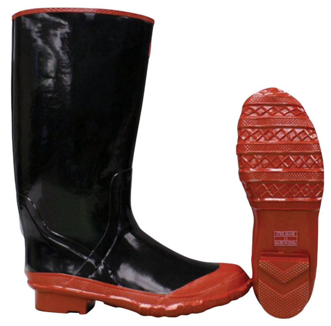 Boss 2KP522112 Over The Sock Knee Boot, Black/Red