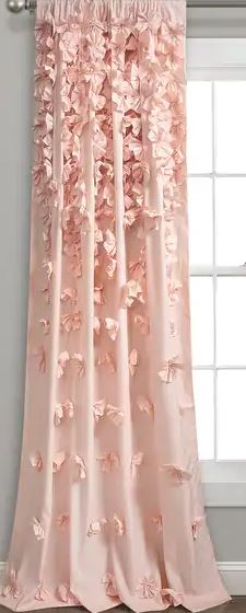 Silver Orchid Turpin Single Window Curtain Panel - 54"W x 84"L - Blush