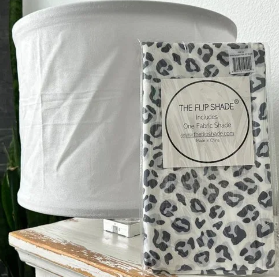 The Flip Shade Leopard fabric Lamp Shade 16" Shade - Flip Shade