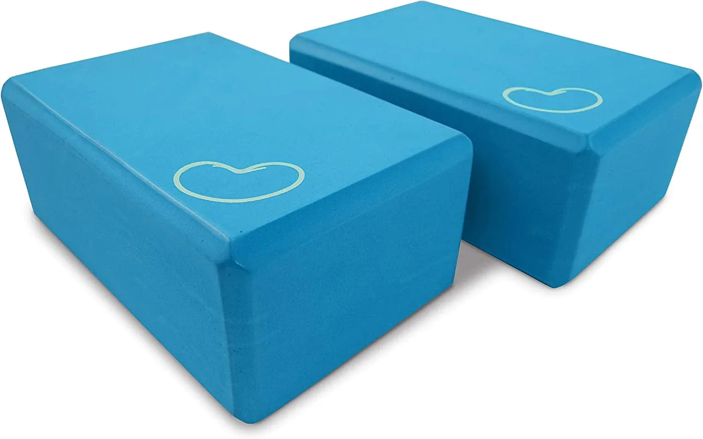 Bean Products Yoga Blocks, Standard & Large Sizes - Studio Grade, Non-Slip, Made from Eco Friendly Materials - 100% Natural Cork or Foam - Improves Stability & Alignment - Single Block or 2 Pack Sets