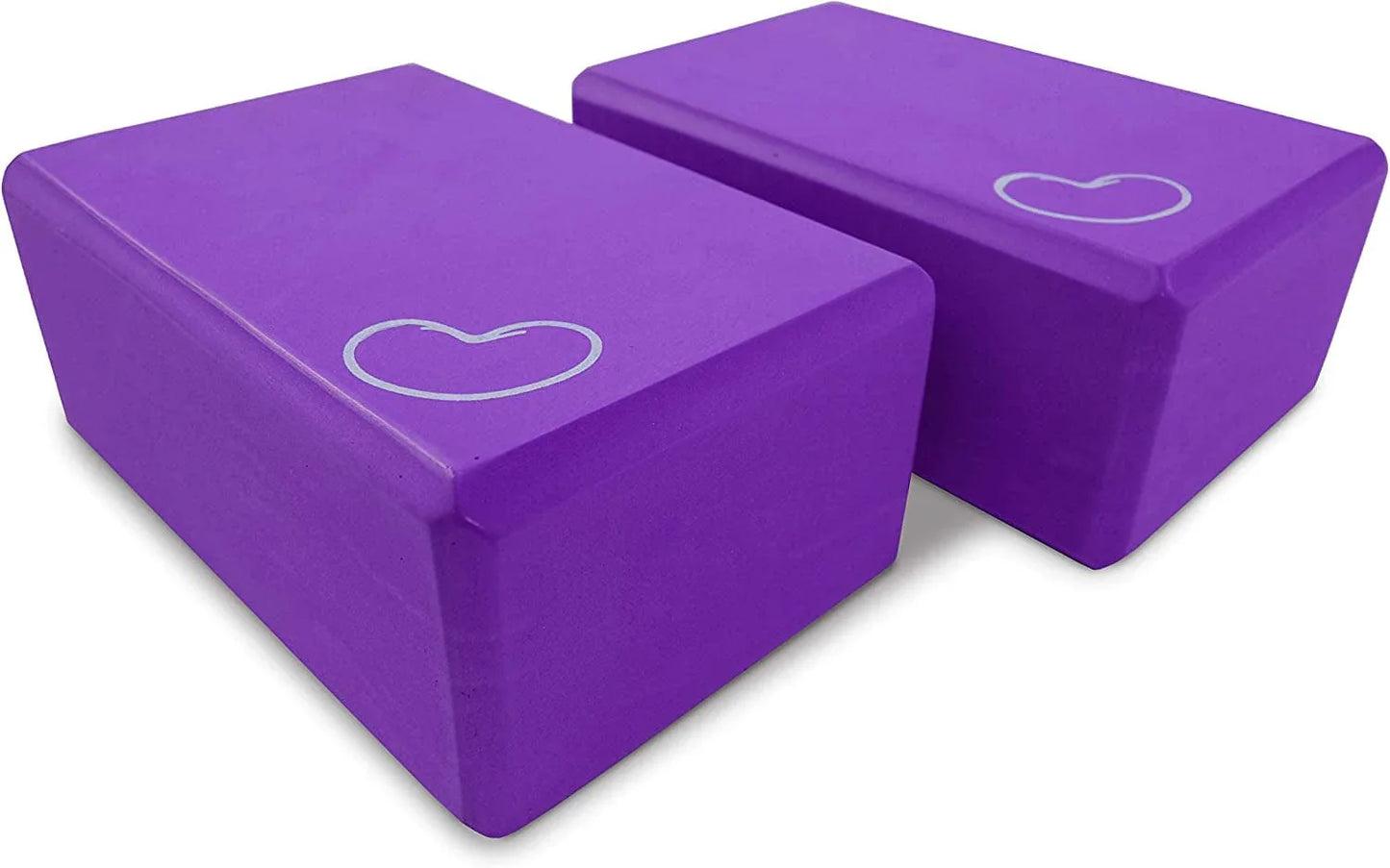 Bean Products Yoga Blocks, Standard & Large Sizes - Studio Grade, Non-Slip, Made from Eco Friendly Materials - 100% Natural Cork or Foam - Improves Stability & Alignment - Single Block or 2 Pack Sets