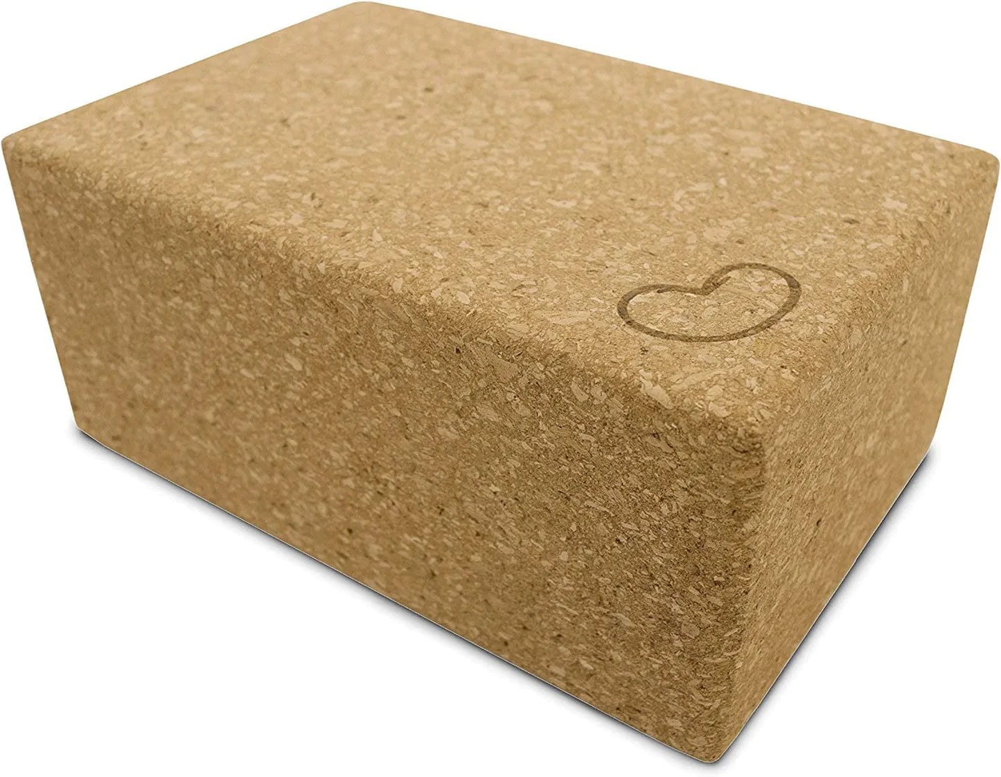 Bean Products Yoga Blocks, Standard & Large Sizes - Studio Grade, Non-Slip, Made from Eco Friendly Materials - 100% Natural Cork or Foam - Improves Stability & Alignment - Single Block or 2 Pack Sets