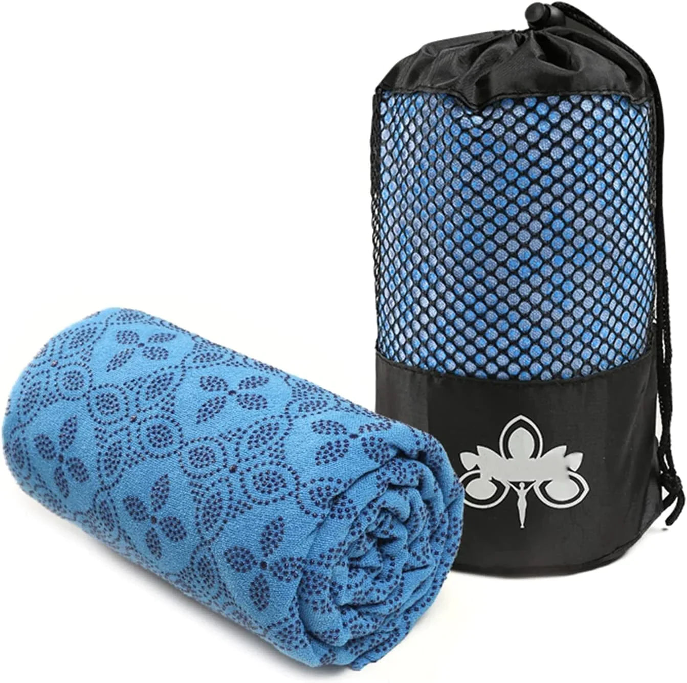 BESTORI Yoga Towel Quick Dry Fitness Towel Rubber Grip Dots Non-Slip Bottom for Pilate Exercise 72X24 Inches Orange