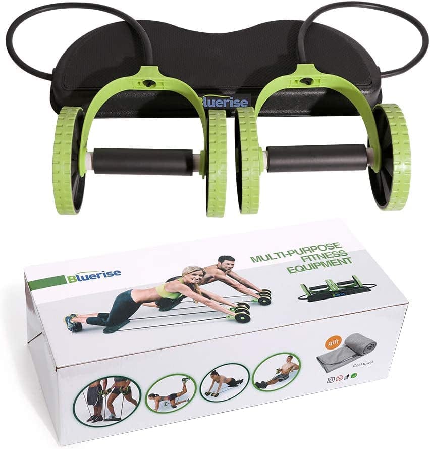 BLUERISE Ab Roller for Abs Workout Multifunctional Thicker No Noise Ab Roller Wheel Exercise Equipment Easy to Use Ab Roller Body Shaping for Personal Gym