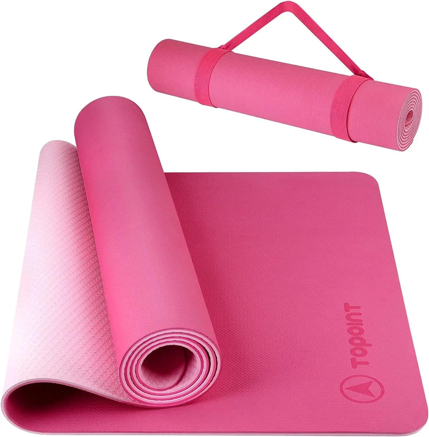 BOBO BANANA 1/4 Thick TPE Yoga Mat,72"X24" Eco-Friendly Non-Slip Exercise & Fitness Mat for Men&Women with Carrying Strap, Workout Mat for Yoga,Pilates& Floor Exercise