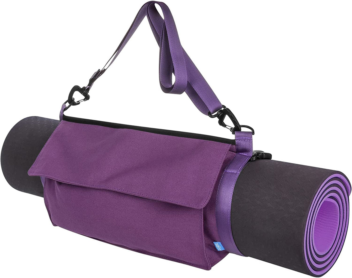 CAMSTIC Yoga Mat Carrier Strap Shoulder Bag with Large Compartment Zipper Pocket