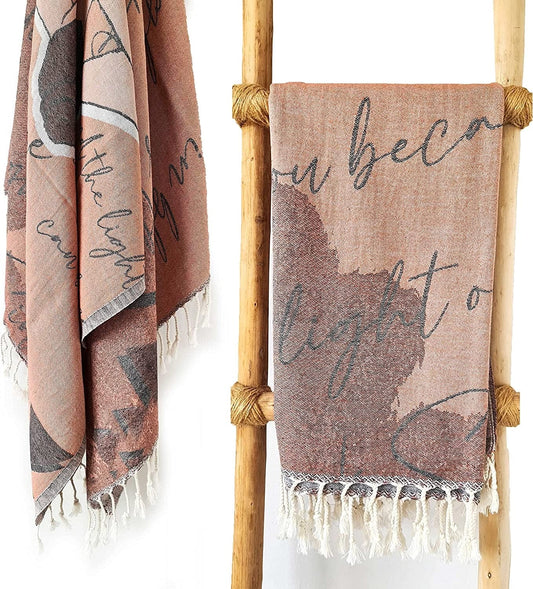 Cacala Yoga Towel Workout Towel for Women and Men Eco Friendly Organic Cotton Yoga Mat Towel Highly Absorbent Fast Drying Towel for Gym, Fitness, Yoga, Meditation Soft and Lightweight (Ballerinakiss)