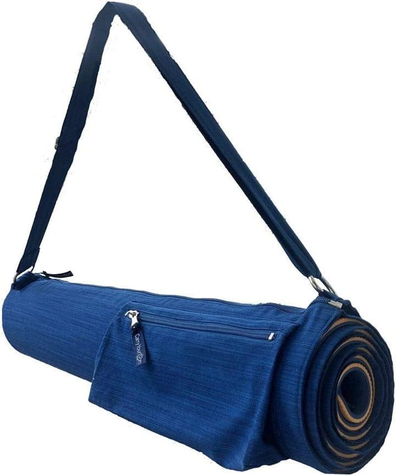 Carry Your Om - Yoga Accessories - Full-Zip Yoga Mat Bag for Whole Mat Protection (4 Sizes), Premium TPE Exercise Mat & 4Oz. Eucalyptus Yoga Mat Cleaner with Microfiber Towel - All Sold Separately