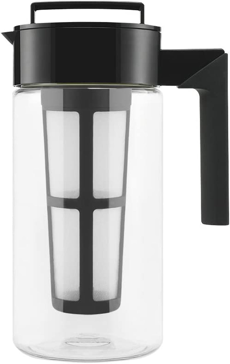 Takeya Iced Tea Maker with Patented Flash Chill Technology Made in USA, 1 Quart, Avocado
