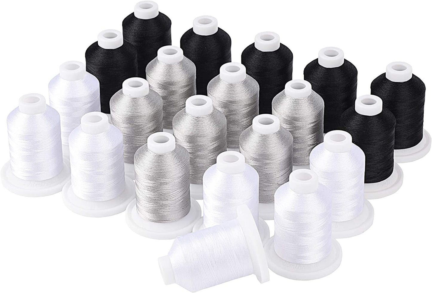 Simthread Embroidery Machine Thread 63 Brother Colors 800 Yards Snap Spools