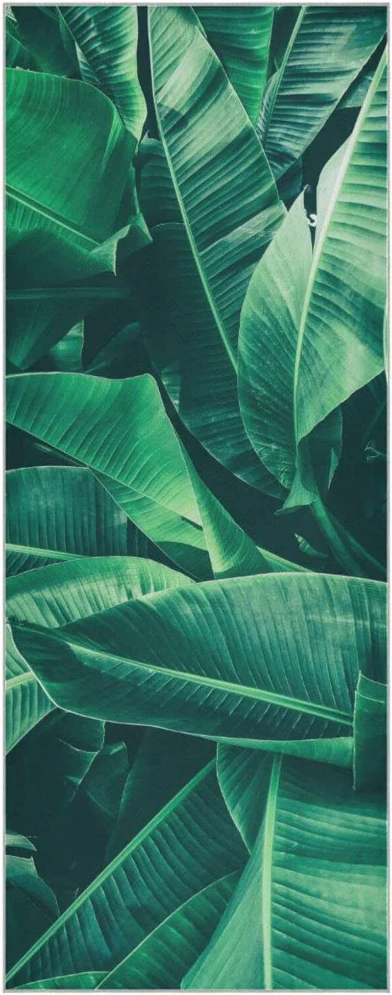 Susiyo Tropic Banan Leaves Yoga Towel with Storage Mesh Bag Soft Sweat Absorbent Non Slip Hot Yoga Towels Ideal for Women & Men Travel 73" X 27"