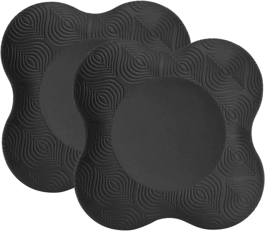 TOBWOLF 2PCS Yoga Knee Pad, anti Slip Yoga Support Pad Pilates Kneeling Pad, Extra Thick Exercise Workout Knee Pad Kneeling Support, Sports Balance Cushion for Protecting Knee, Ankle, Elbow, Hand