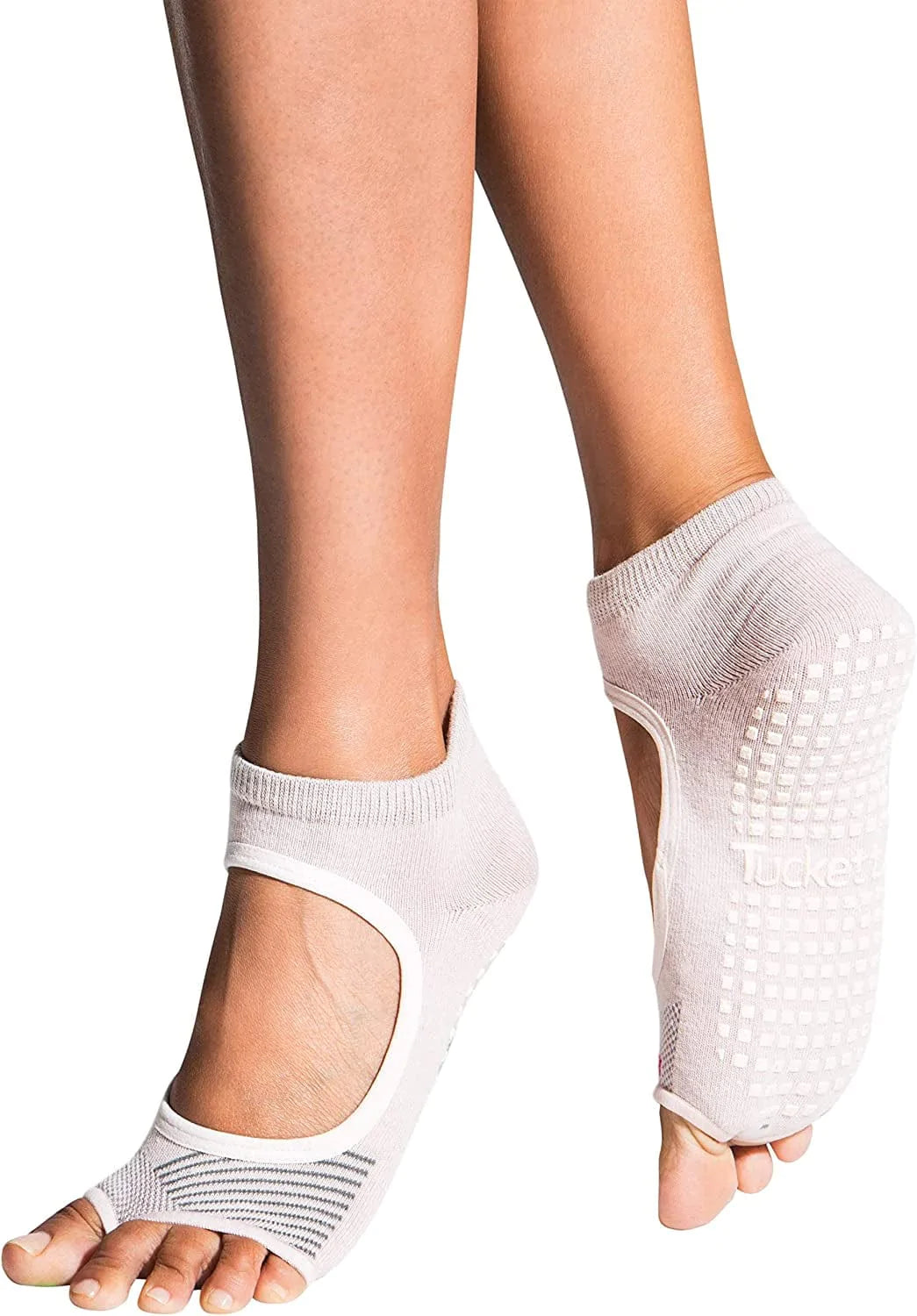 Tucketts Anklet Toeless Non-Slip Grip Socks - Yoga, Barre, Pilates, Home & Leisure - 1 Pair, Size 5-9