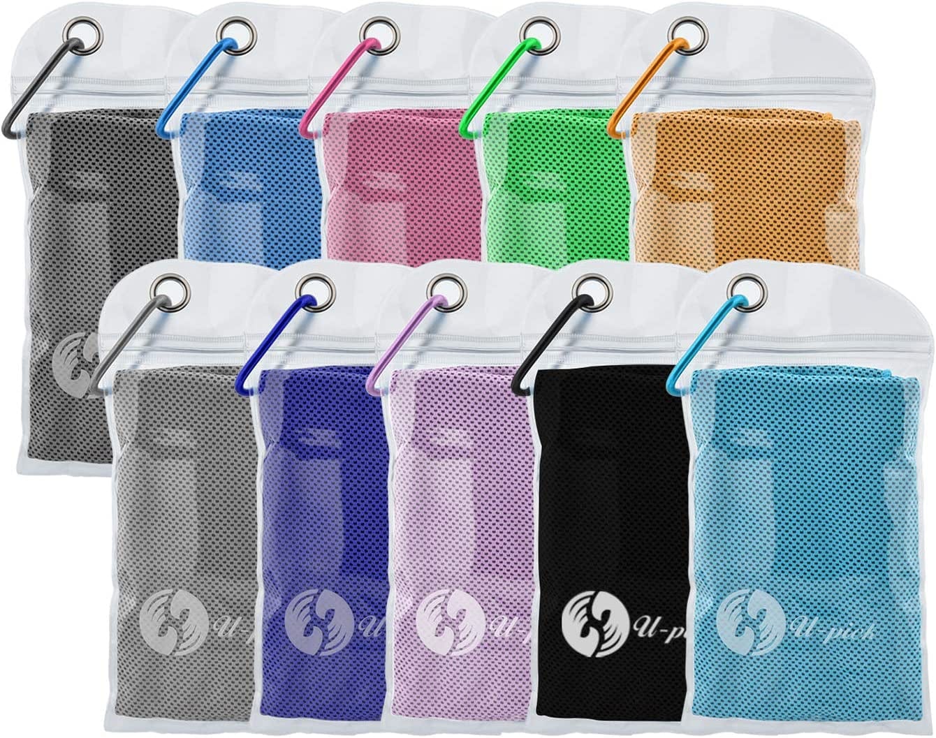 U-Pick Cooling Towel(40" X 12") Soft and Breathable Chilly Towel Stay Cooling for Sports,Workout,Fitness,Gym,Yoga,Pilates,Travel,Camping & More