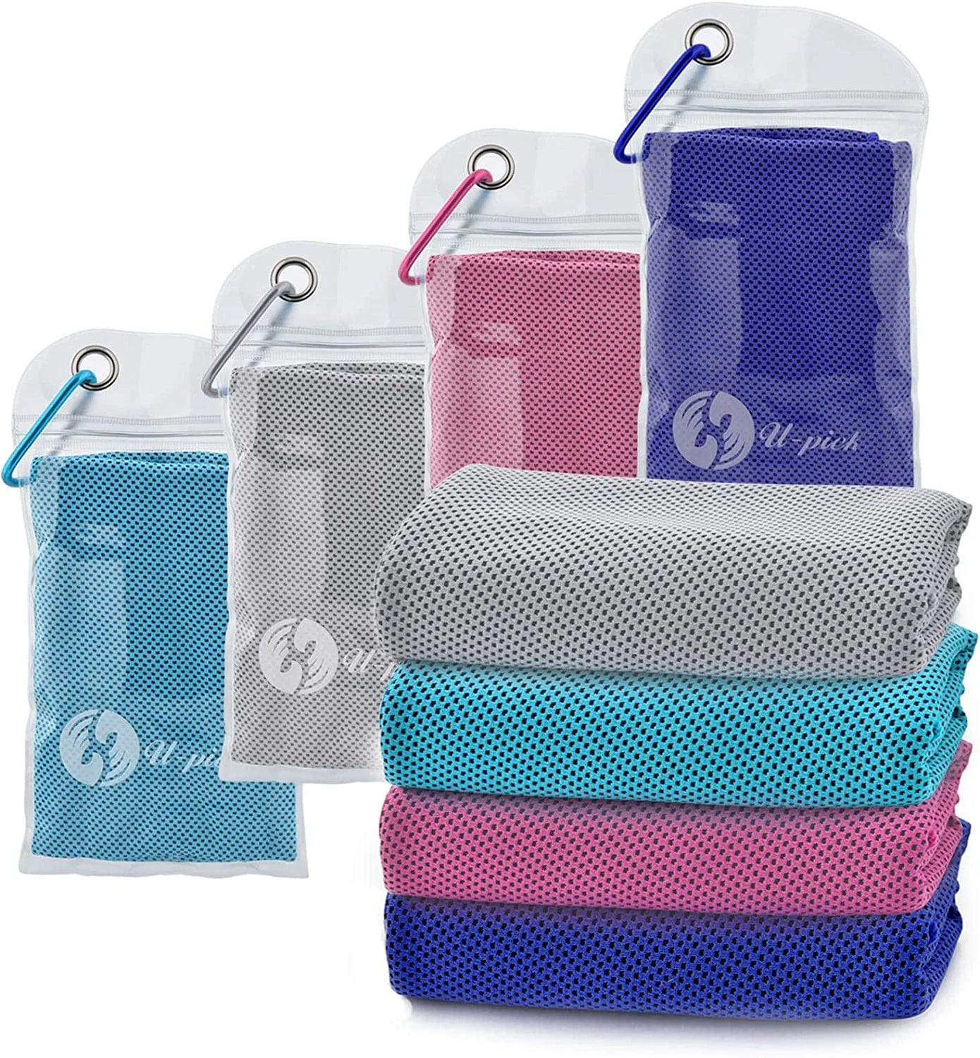 U-Pick Cooling Towel(40" X 12") Soft and Breathable Chilly Towel Stay Cooling for Sports,Workout,Fitness,Gym,Yoga,Pilates,Travel,Camping & More