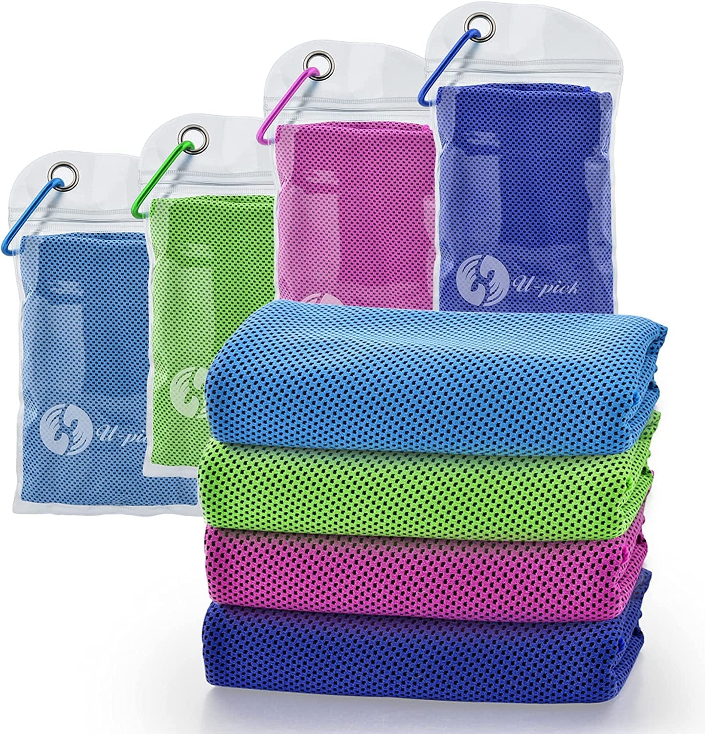 U-Pick Cooling Towel(40" X 12") Soft and Breathable Chilly Towel Stay Cooling for Sports,Workout,Fitness,Gym,Yoga,Pilates,Travel,Camping & More