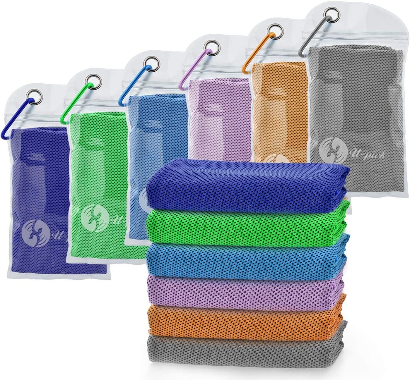 U-Pick Cooling Towel(40" X 12") Soft and Breathable Chilly Towel Stay Cooling for Sports,Workout,Fitness,Gym,Yoga,Pilates,Travel,Camping & More