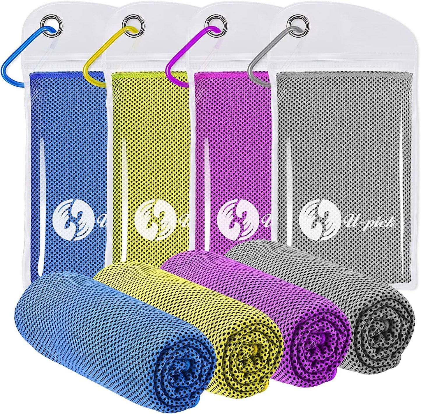 U-Pick Cooling Towel(40" X 12") Soft and Breathable Chilly Towel Stay Cooling for Sports,Workout,Fitness,Gym,Yoga,Pilates,Travel,Camping & More